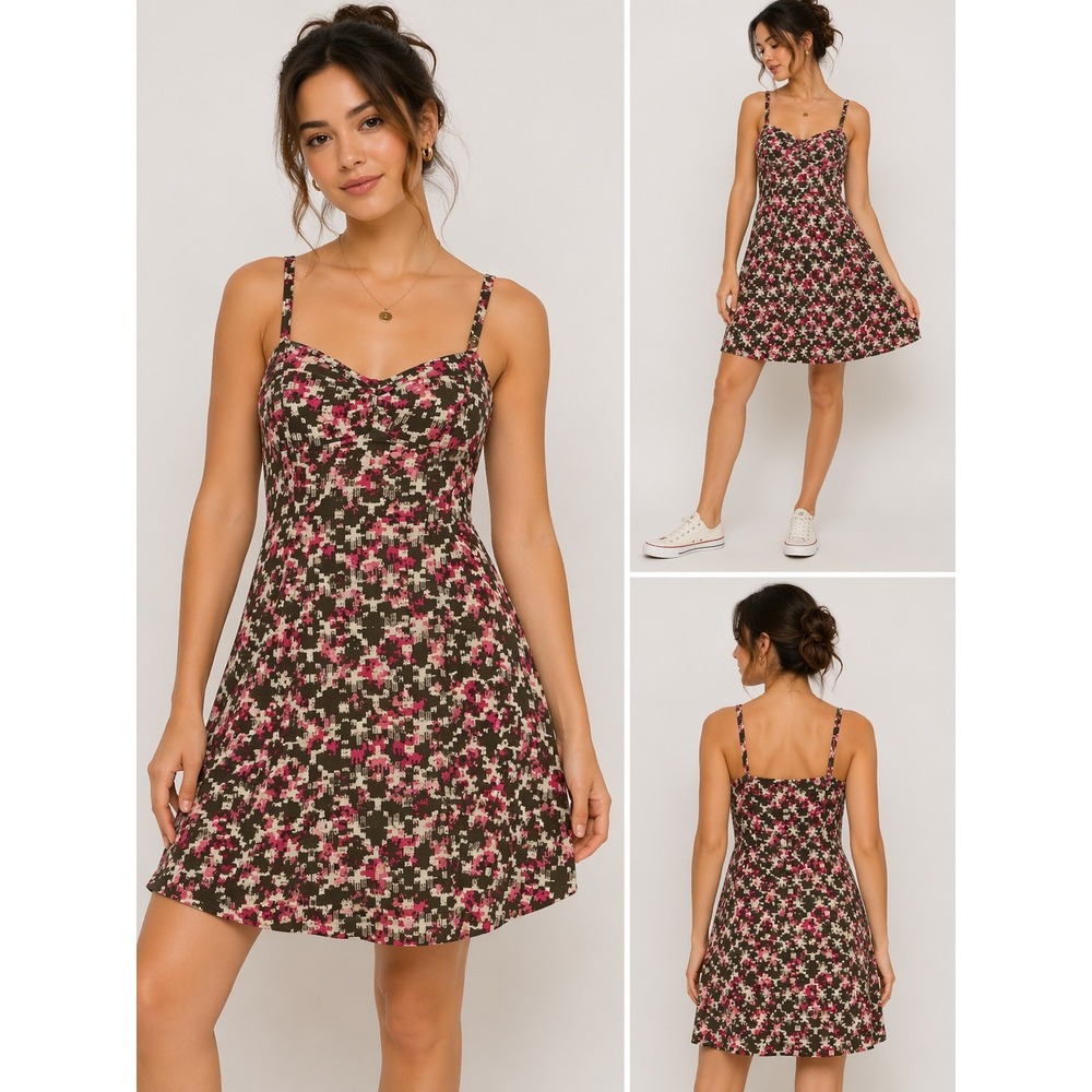 Patagonia Dress Small Brown Pink Print Sundress Boho Outdoor‎ Casual